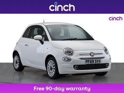 White Used 2019 Fiat 500 Lounge Hatchback | £8,459 (Fair price)