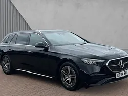 Obsidian black metallic Used 2024 Mercedes E200 AMG line Estate | £44,612