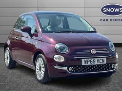 Red Used 2019 Fiat 500 Lounge Hatchback | £8,144 (Fair price)