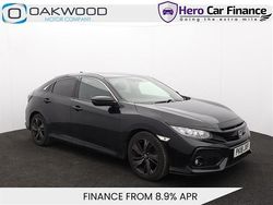 Black Used 2018 Honda Civic SR Hatchback | £9,099 (Fair price)