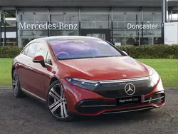 Red Used 2022 Mercedes EQS450+ Exclusive Luxury Sedan | £51,990