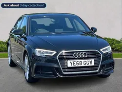 Black Used 2018 Audi A3 S-Line Hatchback | £16,442 (Fair price)