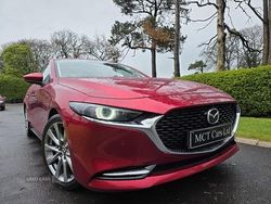 Red Used 2021 Mazda 3 Inclusive Sedan | £11,650 (Fair price)