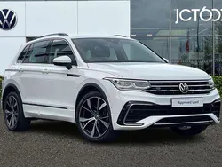 White Used 2021 VW Tiguan R-line SUV | £26,650 (Fair price)
