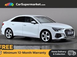 White Used 2021 Audi A3 S-Line Sedan | £22,197 (Fair price)