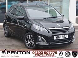 Black Used 2021 Peugeot 108 Allure Hatchback | £10,290 (A bit pricey)