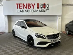 White Used 2017 Mercedes A200 AMG line Hatchback | £13,995 (Fair price)