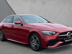 Designo patagonia red Used 2024 Mercedes C300e AMG line Sedan | £33,790 (Super price)