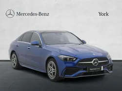 Blue Used 2024 Mercedes C300e AMG Line Premium Plus Sedan | £36,150 (Good price)