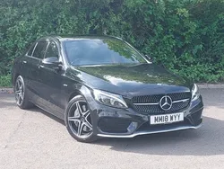 Black Used 2018 Mercedes C43 AMG Premium Sedan | £22,498 (Fair price)