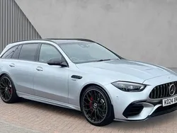Silver Used 2024 Mercedes C63S AMG Premium Plus Estate | £72,480 (Expensive)