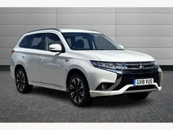White pearl Used 2018 Mitsubishi Outlander P-HEV SUV | £14,990 (Fair price)