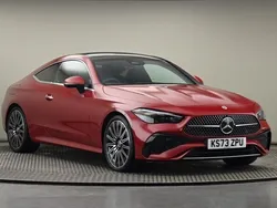 Patagonia red metallic finish Used 2023 Mercedes CLE300 AMG line Coupe | £45,300