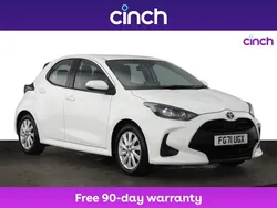 White Used 2021 Toyota Yaris Hybrid Hatchback | £13,449 (Fair price)