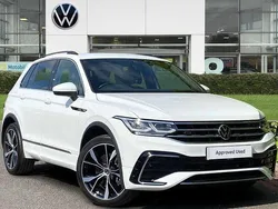 White Used 2023 VW Tiguan R-line SUV | £31,690 (Fair price)