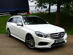 White Used 2015 Mercedes E300 AMG line Estate | £7,450 (Fair price)