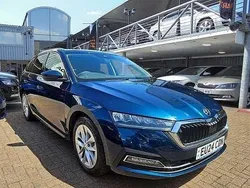 Petrol blue metallic Used 2024 Skoda Octavia SE L Estate | £23,480 (A bit pricey)