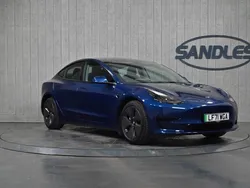 Blue Used 2021 Tesla Model 3 Standard Range Plus Sedan | £16,999 (Fair price)