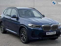 Phytonic blue metallic paint Used 2023 BMW X3 M Sport SUV | £37,188 (Fair price)