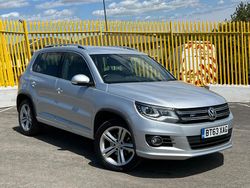 Silver Used 2014 VW Tiguan R-line SUV | £8,394 (Fair price)