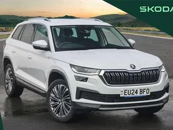 Moon white metallic Used 2024 Skoda Kodiaq SE L Executive SUV | £30,495 (Fair price)