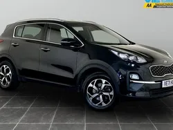 Black Used 2021 Kia Sportage 2 SUV | £14,495 (Fair price)
