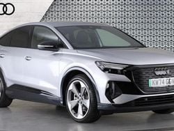 Silver Used 2024 Audi Q4 e-tron Black Edition SUV | £35,868 (Super price)
