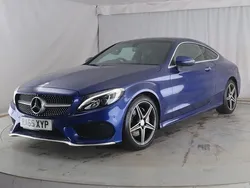 Blue Used 2016 Mercedes C220 AMG Line Premium Coupe | £13,750 (Fair price)