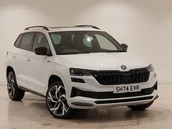 White Used 2024 Skoda Karoq SportLine SUV | £31,298 (Expensive)