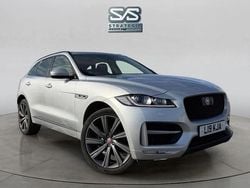 Silver Used 2018 Jaguar F-Pace R-Sport SUV | £15,990 (Fair price)