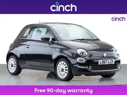 Black Used 2017 Fiat 500 Lounge Hatchback | £6,849 (Expensive)