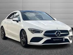 Polar white Used 2021 Mercedes CLA180 AMG Line Premium Plus Sedan | £24,350 (Fair price)