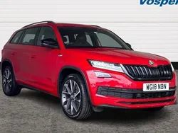 Red Used 2018 Skoda Kodiaq SportLine SUV | £21,250 (Fair price)
