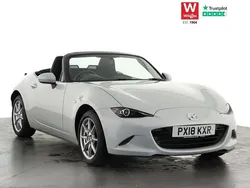 Silver Used 2018 Mazda MX5 Cabriolet | £15,399 (Fair price)