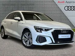 White Used 2024 Audi A3 e-tron S-Line Hatchback | £25,300 (Fair price)