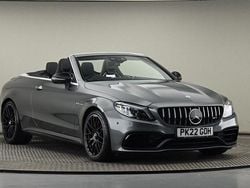 Selenite gray metallic finish Used 2022 Mercedes C63 AMG Premium Plus Cabriolet | £53,650 (Expensive)