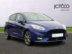 Blue Used 2018 Ford Fiesta ST-Line Hatchback | £9,878 (Fair price)