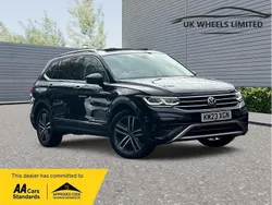 Black Used 2023 VW Tiguan Allspace R-line SUV | £27,390 (Fair price)