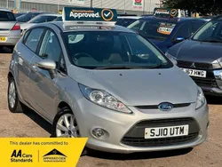 Silver Used 2010 Ford Fiesta Zetec Hatchback | £3,475 (Fair price)