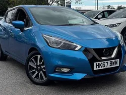 Blue Used 2018 Nissan Micra N-Connecta Hatchback | £9,790 (Fair price)