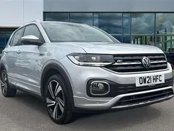 Reflex silver metallic Used 2021 VW T-Cross R-line SUV | £17,036 (Fair price)