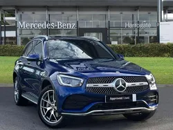 Blue Used 2020 Mercedes GLC300e AMG Line Premium Plus SUV | £34,300 (A bit pricey)