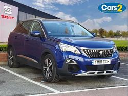 Blue Used 2018 Peugeot 3008 Allure SUV | £8,999 (Fair price)