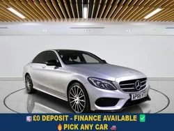 Silver Used 2017 Mercedes C220 AMG line Sedan | £13,449 (Fair price)