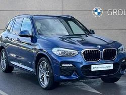 Blue Used 2018 BMW X3 M Sport SUV | £24,475 (Fair price)