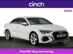 White Used 2021 Audi A3 S-Line Sedan | £16,699 (Fair price)