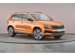 Phoenix orange metallic Used 2024 Skoda Karoq SportLine SUV | £27,499 (Fair price)