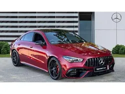 Red Used 2024 Mercedes CLA45 AMG Coupe | £53,034 (A bit pricey)