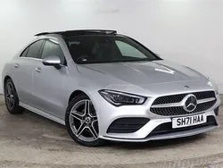 Silver Used 2021 Mercedes CLA180 AMG line Sedan | £23,975 (Fair price)