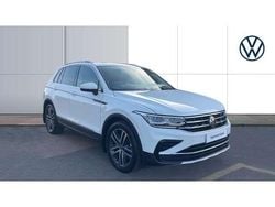 White Used 2022 VW Tiguan Elegance SUV | £22,187 (Fair price)